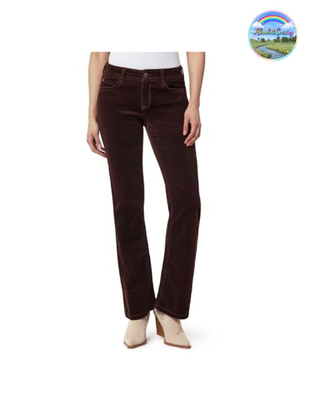 WallFlower Women's Corduroy Flare Pants Low Rise Curvy Fit Stretchy